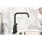 Kingston Brass Bridge Kitchen Faucet with Brass Sprayer, Matte Black KS8280CMLBS - alternate 5
