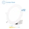 Infibrite 6 In 5CCT Selectable White 12 Watt 1200LM 0-10V Dimmable LED Light 120-277V, 12PK IB-002-18-12W-10V-12PK - alternate 1