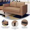 Flash Furniture HERCULES Artemis Cognac LeatherSoft Reception Loveseat w/2 AC Outlets/1 USB/1 USB-C Ports ZB-8921-2S-COGNAC-GG - alternate 6