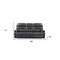 Homeroots 89" Gray Faux Leather USB Sofa With Black Legs 366316 - alternate 7