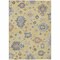 Homeroots 10' X 14' Gold Brown And Blue Floral Washable Indoor Outdoor Area Rug 606157 - alternate 5