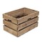 Homeroots Set of Four Brown Solid Wood Crate, 4PK 487672 - alternate 5