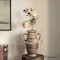 Uniquewise 12in Whitewashed Ceramic Flower Vase for Home Decor, Rustic Farmhouse Pottery Modern Country Accent QI004777 - alternate 8
