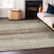 Homeroots 5' X 8' Brown And Beige Striped Washable Indoor Outdoor Area Rug 589663 - alternate 7