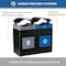 Commercial Zone Products Avante Series Dual Stream Black Trash/Recycling 55 Gallon Containers w/ Canopy 787202MSA - alternate 3