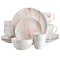Elama Fine Marble 16 Piece Porcelain Dinnerware Set in Red EL-FINEMARBLE-R - alternate 1