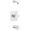 Delta Modern Monitor 14 Series Tub & Shower Trim - Less Head T14467-LHD-PP - alternate 1