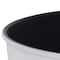 Homeroots 11in White Recycled Plastic Indoor Outdoor Round Pot Planter 488196 - alternate 2