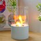 Edendirect 6.5 in. Tabletop Ventless Bioethanol Fireplace, White Round Stainless Steel Burner Cup ZR-601S-W - alternate 3