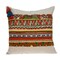 Homeroots 20" Beige and Orange Striped Cotton Blend Throw Pillow With Embroidery 529337 - alternate 5