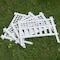 Gardenised Garden Gate Patio Picket Fence Flower Bed Border White Vinyl Edging, Set Of 8 QI003741.WL.8 - alternate 7