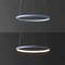 Jonathan Y Brice 15.75" Modern Contemporary Metal Round Dimmable Integrated LED Pendant, Blue JYL7202D - alternate 10