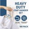 Lifemaster Velvet Non-Slip Hangers, Heavy Duty, Space-Saving, Stylish Closet Organizer, 100PK LMVELIVO100 - alternate 7