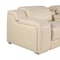 Homeroots Beige Italian Leather Power Reclining U Shaped Ten Piece Corner Sectional With Console 632582 - alternate 9