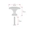Richelieu 1 5/32-inch (29 mm) x 15/32-inch (12 mm) Chrome Transitional Cabinet Knob BP525429140 - alternate 5