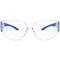 Ironwear Polycarbonate UV Safety Glasses with Comfort Grip Temple Tips, Clear, Blue 3575-C-BL - alternate 1