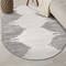 World Rug Gallery Bohemian Stripe Stain Resistant Area Rug 5 ft x 7 ft Oval Cream 385CREAM5OV - alternate 1