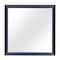 Homeroots 38" Blue Square Wood Framed Accent Mirror 482394 - alternate 1