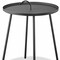 Homeroots 25" Gray Stainless Steel Round End Table 372276 - alternate 6