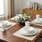 Homeroots White Sixteen Piece Round Bone China Service For Four Dinnerware Set 483518 - alternate 3