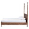 Baxton Studio Hoffman Platform Bed - Bed Frame with Scalloped Design and Turned Posts, Walnut Brown, King 272-14824-ZORO - alternate 8