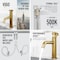 Vigo Ruxton Single Handle Single-Hole Bathroom Faucet in Matte Brushed Gold VG01050MG - alternate 6