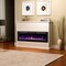 Edendirect 72.05-in W Black Wall mount LED Flat wall Electric Fireplace with Remote Control Included ZR-EF72 - alternate 8