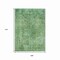 Homeroots 9' X 12' Sage And Mint Green Abstract Washable Indoor Outdoor Area Rug 615510 - alternate 9
