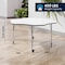 Flash Furniture Commercial Adjustable Height Flower Activity Table with Locking Casters-White XU-A60-FLR-WHT-T-A-CAS-GG - alternate 8