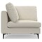 Homeroots 102" Cream Fabric Sofa With Black Legs 641046 - alternate 7