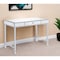 Homeroots 42" Clear and Silver Mirrored Writing Desk 491462 - alternate 6
