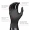 Ansell Black Nitrile Powder Free Gloves MK296-XL-CASE - alternate 5
