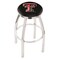 Holland Bar Stool Co 36" Chrome Texas Tech Swivel Bar Stool, Accent Ring L8C2C36TXTech - alternate 1
