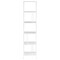 Homeroots 76" White Metal Five Tier Etagere Bookcase 527562 - alternate 5