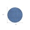 Homeroots 8' Blue And Ivory Round Geometric Washable Indoor Outdoor Area Rug 596179 - alternate 7