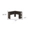 Homeroots 47" Brown Wood Corner Computer Desk 489883 - alternate 4