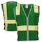 Dome75 Hi-Vis Safety Vest SM/MD Class Non-ANSI/Enhanced Visibility , Zipper 6 Pockets, 2 Mic Tab DV2183 - alternate 6