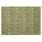 Homeroots 2' X 3' Green Damask Washable Non Skid Indoor Outdoor Area Rug 563880 - alternate 8