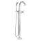 Delta Stryke Floor Mount Tub Filler Trim, 12.47 in, Lumicoat Chrome T47776-PR-FL - alternate 2