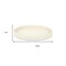 Homeroots 15in White Faux Wicker Round Serving Tray 713547 - alternate 5