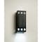 Luxury Lighting Jaken 12.5 in Tall Ceramic Outdoor Wall Light, Matte Black Paint Finish 184-07-MBP-ud-7 - alternate 1