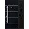 Vdomdoors Steel Door Deux 6083 Black Enamel Sidelight Exterior Window Sidelite Stainless Inserts Entry Door P DEUX6083EXD-BLK-W36+12 x H80-LH-I - alternate 4