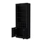 Homeroots 75" Black Wood Bar Cabinet With Two Doors 558542 - alternate 8