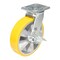 Vestil Polyurethane Swivel With Brake Caster 8 In. Diameter x 2 In. Width 1212 lb Yellow/Gray CST-PY-8X2PUA-SWB - alternate 1