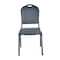 Leisuremod Cove Stackable PU Leather Dining Chair with Gold Speckle Metal Base CCBL-18BL - alternate 8