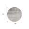 Homeroots 8' Round Taupe Round Ombre Washable Non Skid Indoor Outdoor Area Rug 563678 - alternate 5