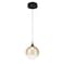 Euf Iissa, Pendant, 6", Matte Black, Amber Glass 50250-035 - alternate 6