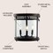 Jonathan Y Ciel Simple Farmhouse 12.5" 3-Light Metal/Glass Rustic Vintage LED Flush Mount, Oil Rubbed Bronze JYL7503A - alternate 8