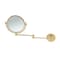 Gatco Wall Mounted 7.5" Swing Arm Mirror, Polished Brass 1410 - alternate 1