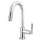 Brizo Litze Pull-Down Prep Faucet with Arc Spout, Knurled Handle Chrome 63943LF-PC - alternate 2